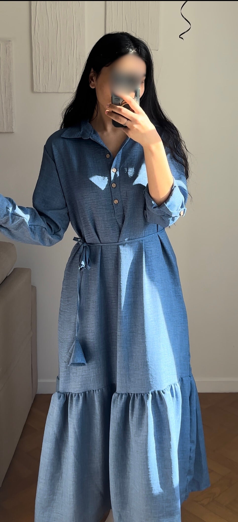Robe longue uni