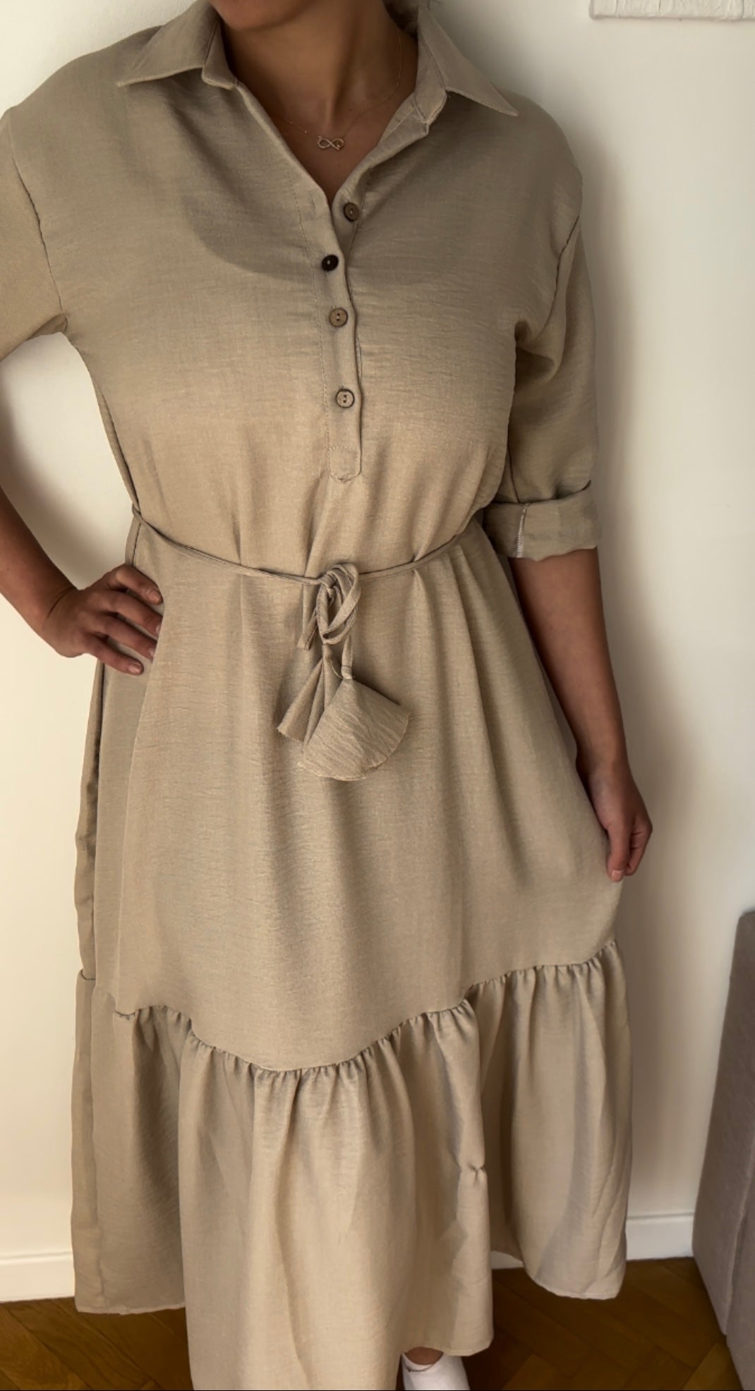 Robe longue uni