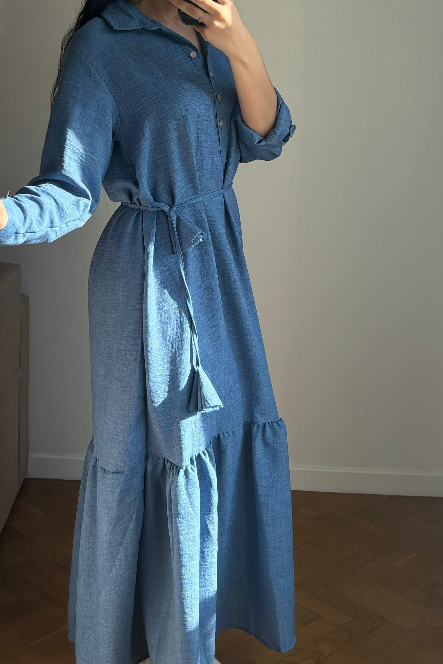 Robe longue uni