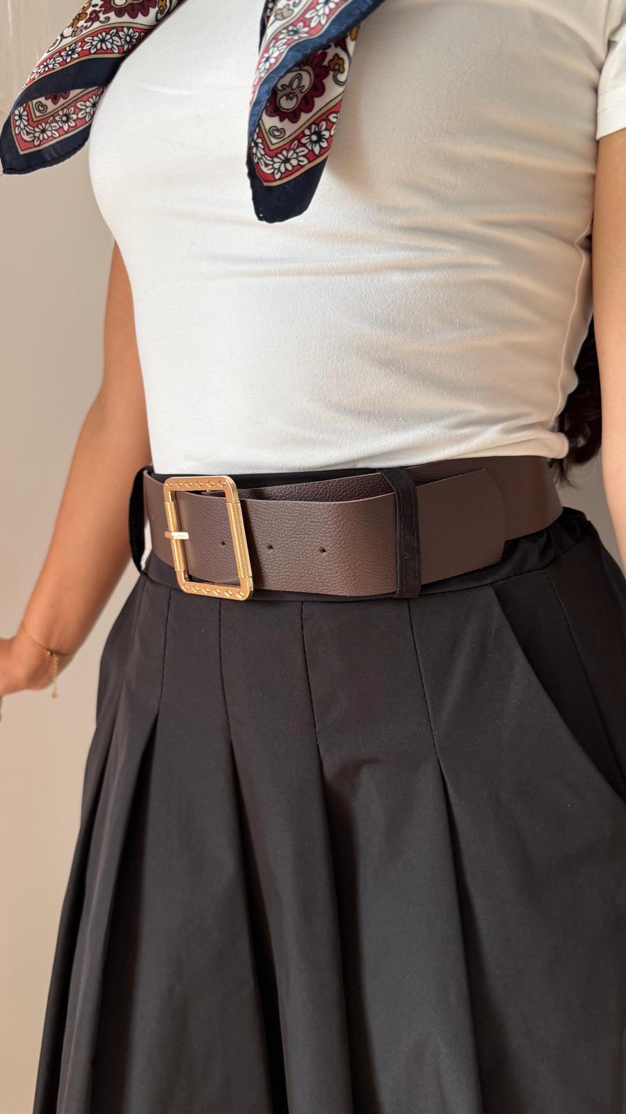 Jupe trapèze longue